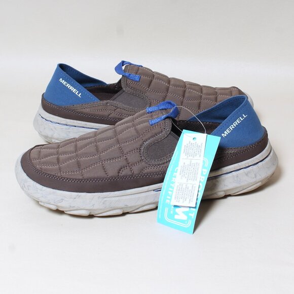 Merrell Other - Merrell Hut Moc 2 Canvas Mens Size 9 Brown Loafers Slip On Casual Shoes J004163